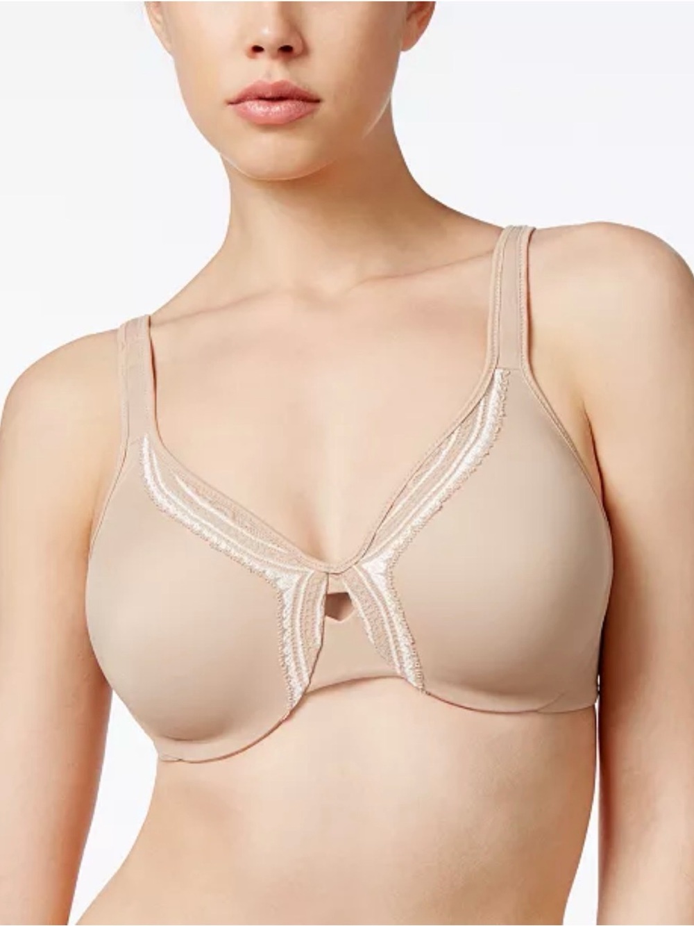 Olga Lace Necklace Minimizer Bra